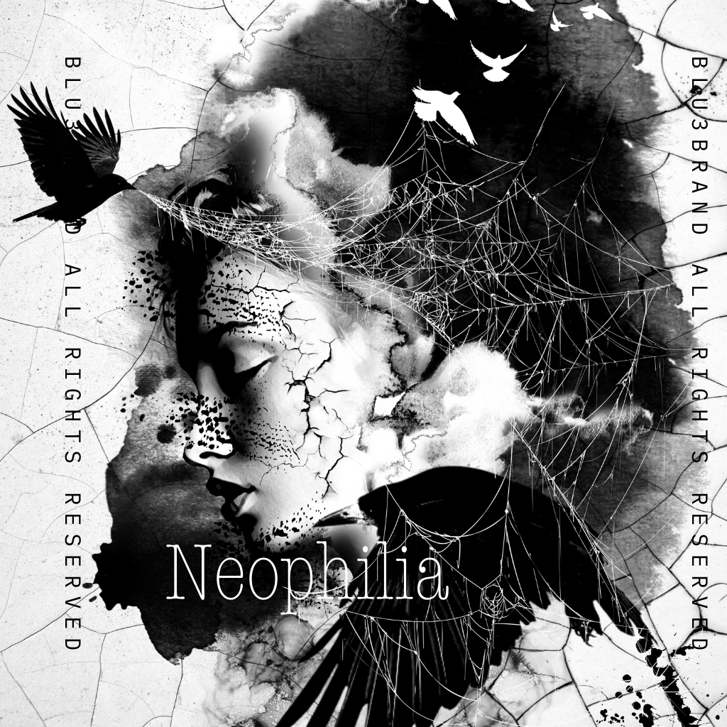 Neophilia is a luxurious artwork that speaks to a restless spirit of exploration. It is crafted to convey its unique message to those who understand its artistry and sophistication, featuring a bold depiction of constantly looking for new desires.  BLU3BRAND COPYRIGHTED EXCLUSIVE, DO NOT DUPLICATE IT WITHOUT PERMISSION.