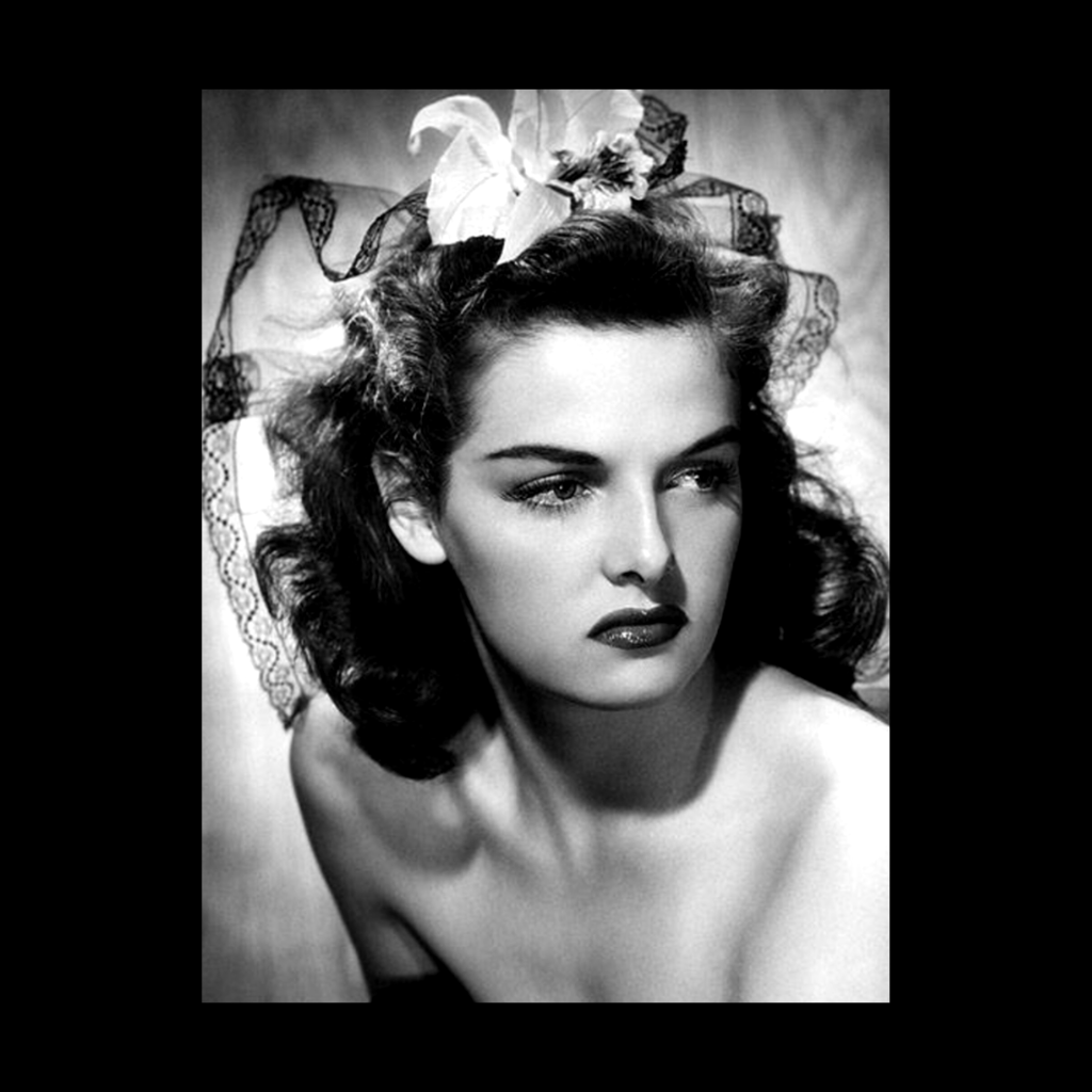 THE BEAUTIFUL JANE RUSSELL VINTAGE CANVAS PRINT