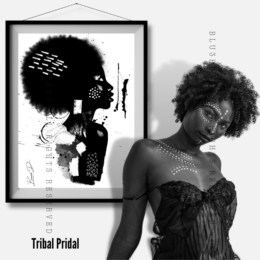 Bring tribal African style into your home with TRIBAL PRIDAL, featuring exquisite artwork depicting the beauty of tribal African women. An ideal piece for creating a one-of-a-kind atmosphere, this luxurious visual will elevate any space with its authentic tribal vibes. Enjoy a sophisticated, tasteful, and exclusive way to honor the vibrant cultures of Africa.
